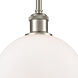 Ballston Athens LED 8 inch Brushed Satin Nickel Pendant Ceiling Light, Ballston