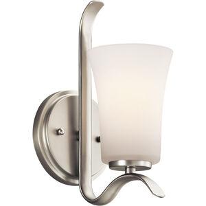 Armida 1 Light 5 inch Brushed Nickel Wall Bracket Wall Light in Incandescent