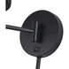 Acordia 17 inch 40.00 watt Black Swing Arm Wall Lamp Wall Light