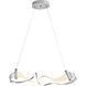 Zephyr LED 38.5 inch Sterling Pendant Ceiling Light