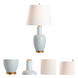 Leigh 21.5 inch 100.00 watt Blue and Gold Table Lamp Portable Light