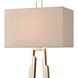 Stoddard Park 33 inch 150 watt Champagne Silver with Black Table Lamp Portable Light