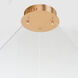 Groove WiZ LED 31.5 inch Gold Single Pendant Ceiling Light