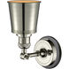 Addison Sconce Wall Light in Polished Nickel, Polished Nickel/Matte Black