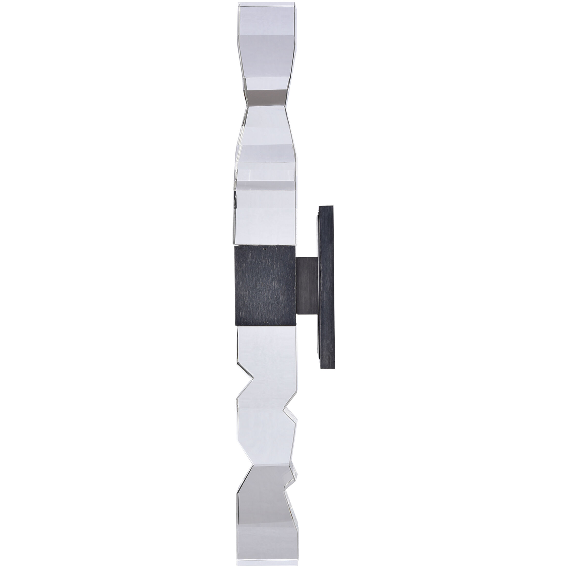 Mamadim 2 Light 4.5 inch Satin Brushed Black Wall Sconce Wall Light