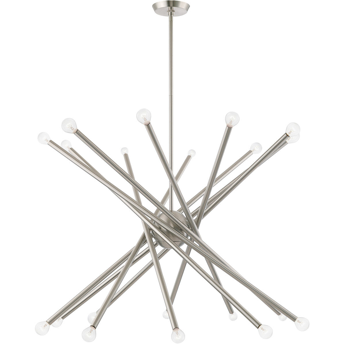 Soho 20 Light 38 inch Brushed Nickel Chandelier Ceiling Light