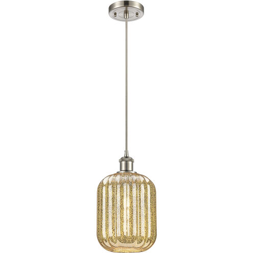 Ballston Preston 1 Light 6.75 inch Brushed Satin Nickel Mini Pendant Ceiling Light in Mercury