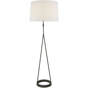 Studio VC Dauphine 54 inch 150.00 watt Aged Iron Floor Lamp Portable Light in Linen