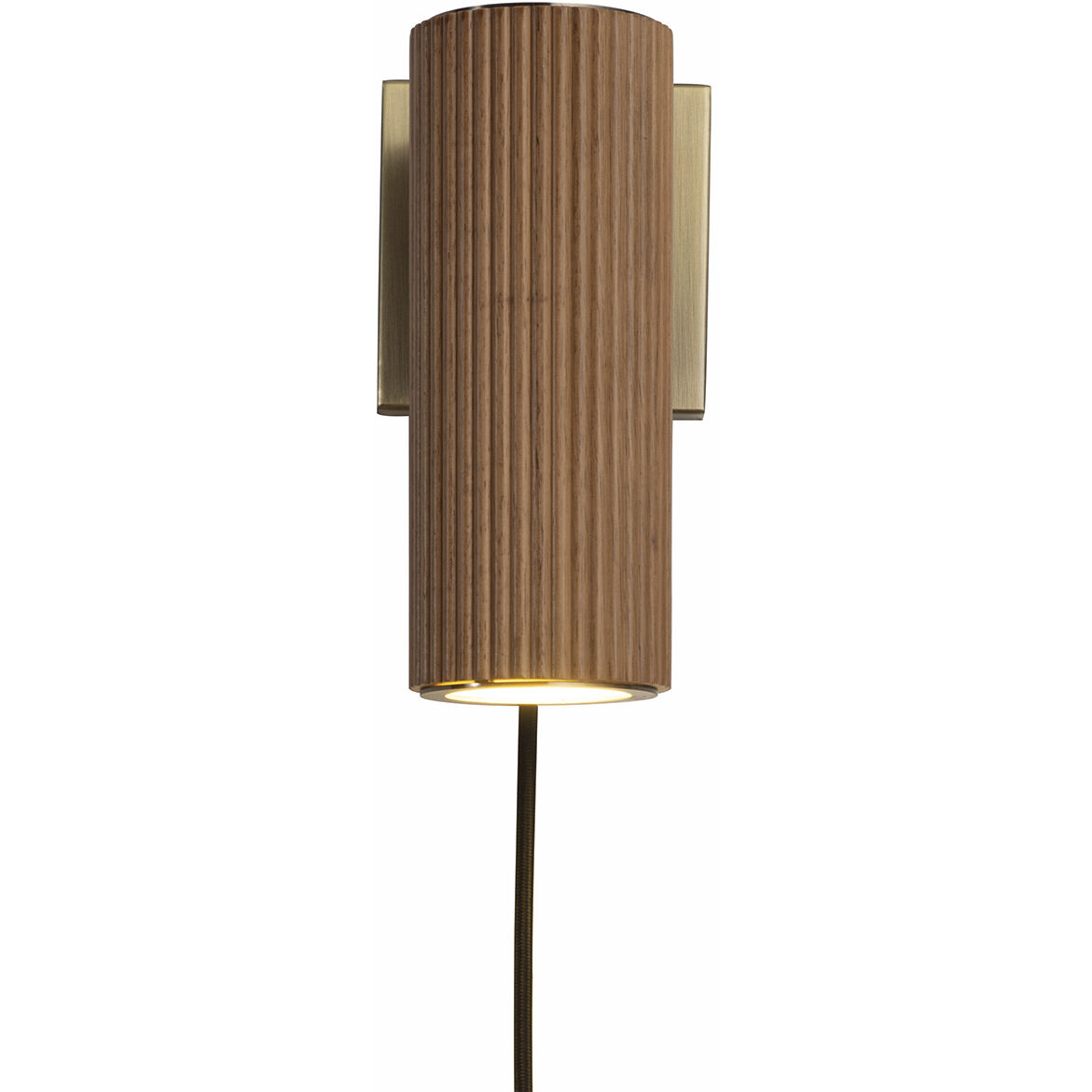 Tambo Wall Sconce Wall Light in Natural Ash and Weathered Brass