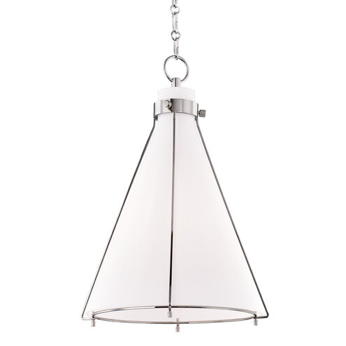 Eldridge 1 Light 15.5 inch Polished Nickel Pendant Ceiling Light