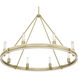 Rovessa 6 Light 39 inch Vintage Brass Chandelier Ceiling Light