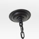 Chapman & Myers Lorford 4 Light 20 inch Aged Iron Bell Lantern Pendant Ceiling Light in Mercury Glass