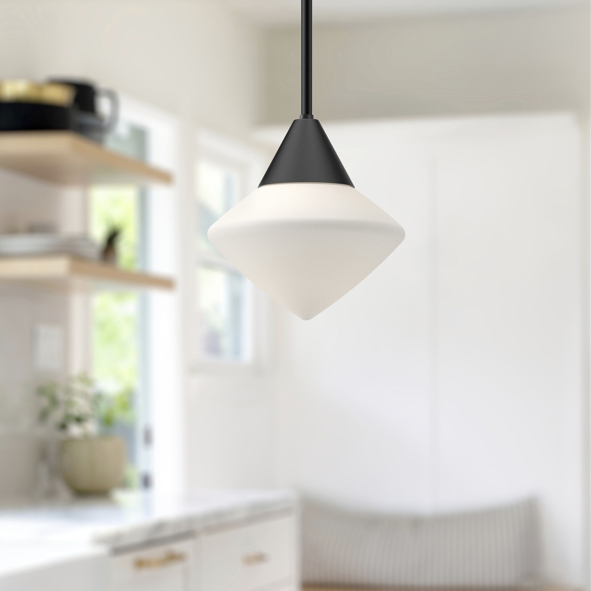 Alora Mood Nora Pendant Ceiling Light in Matte Black