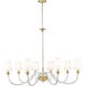 Katerina 8 Light 46 inch Rubbed Brass Chandelier Ceiling Light