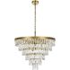 Josephine 13 Light 27.5 inch Satin Gold Chandelier Ceiling Light