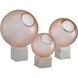 Fresno Pale Pink/White Orb Set, Set of 3