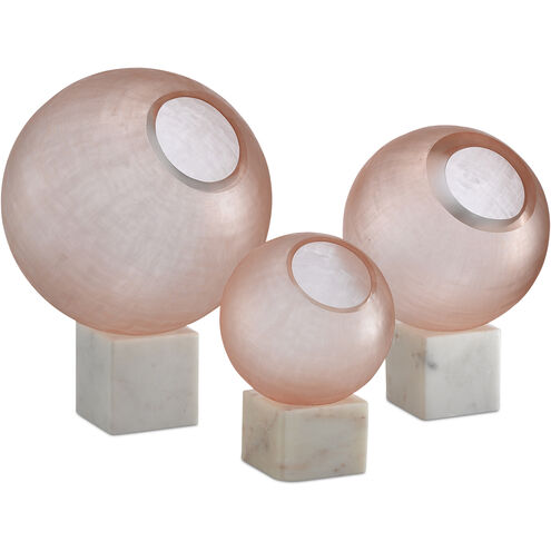 Fresno Pale Pink/White Orb Set, Set of 3