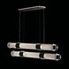Bond LED 60 inch Black and Silver Pendant Ceiling Light