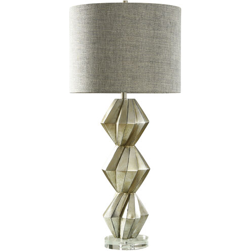 Priestly 44.5 inch 150 watt Aged Silver Table Lamp Portable Light