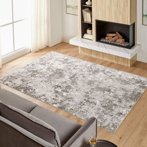 Greta 114 X 79 inch Silver Rug in 6 x 9