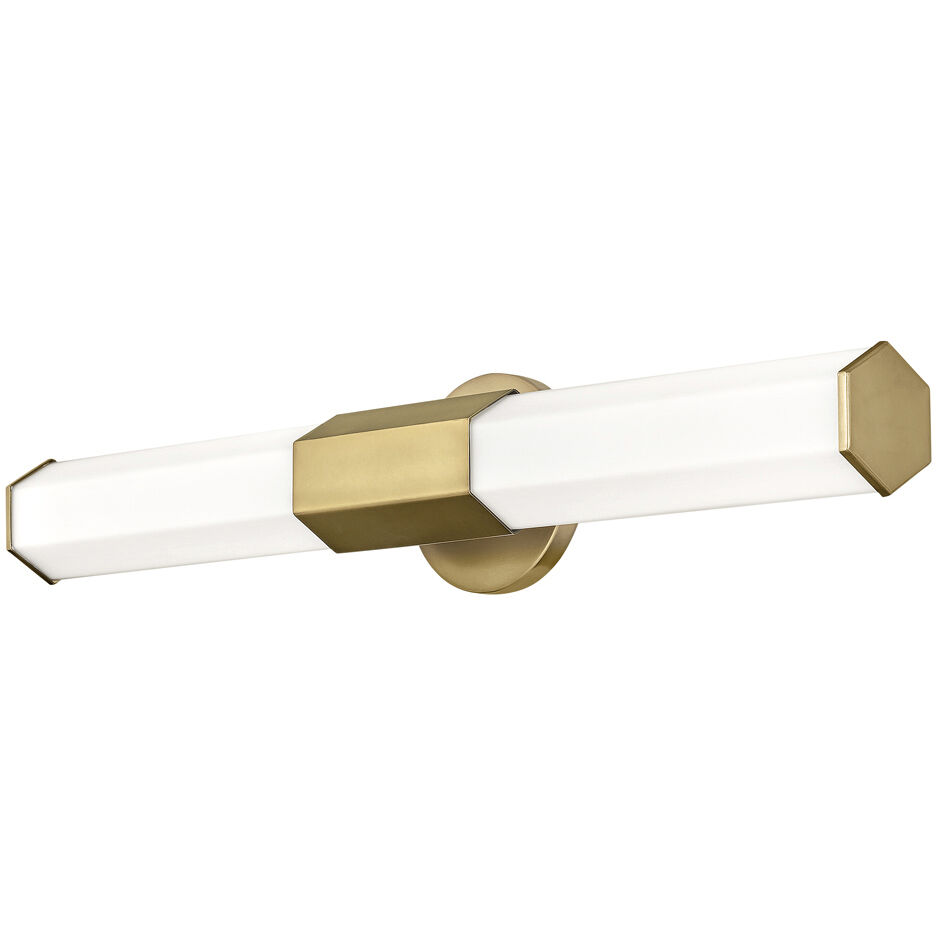 Facet LED 26 inch Heritage Brass Vanity Light Wall Light, Vertical 