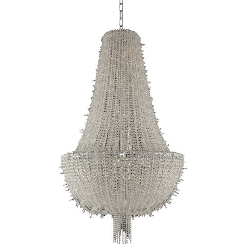 Cielo 20 Light 38 inch Chrome Pendant Ceiling Light in Firenze Clear