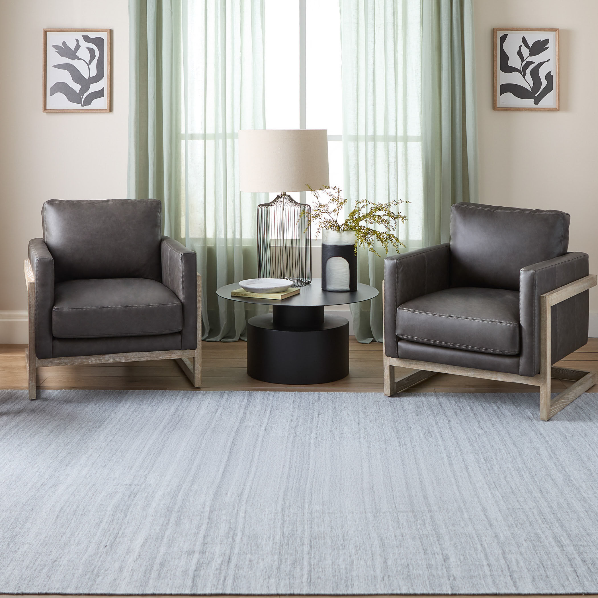 Kiran 114 X 79 inch Light Grey Rug in 6 x 9