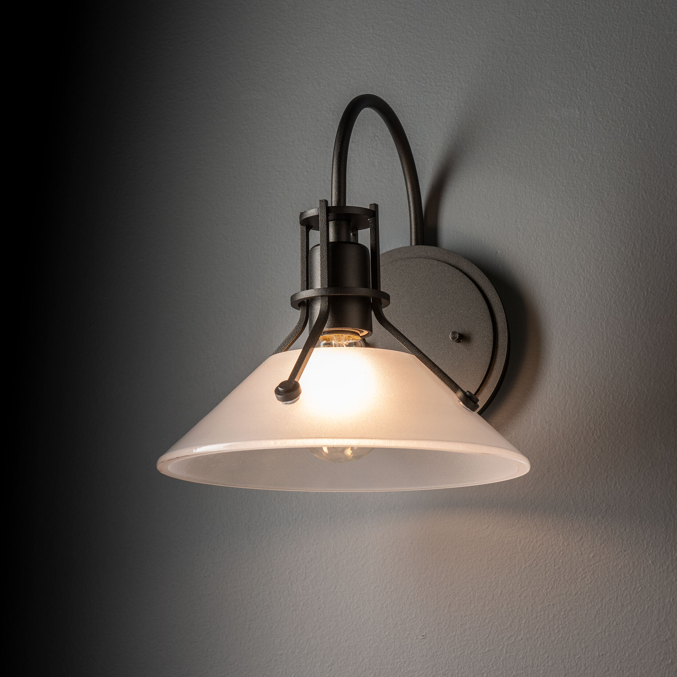 Henry Wall Sconce Wall Light in Oil Rubbed Bronze, Frosted