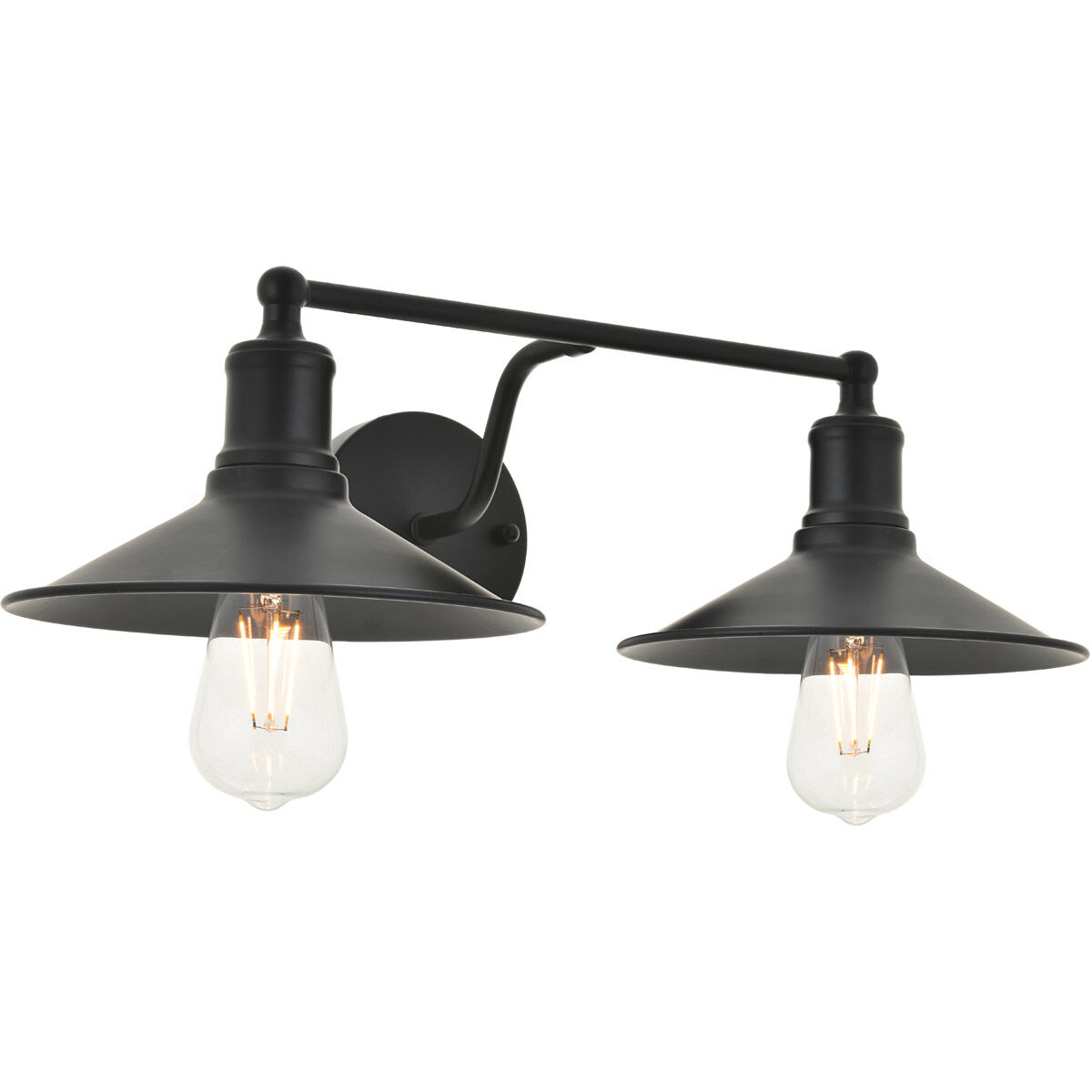 Etude 2 Light 21 inch Black Wall Sconce Wall Light