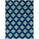Frontier 66 X 42 inch Navy, Ivory Rug