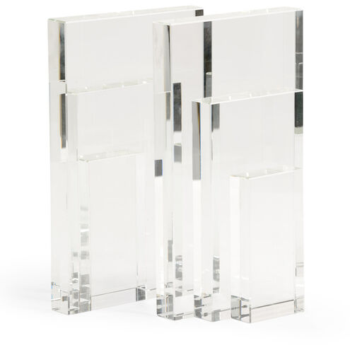 Bradshaw Orrell 6 inch Clear Bookends, Pair