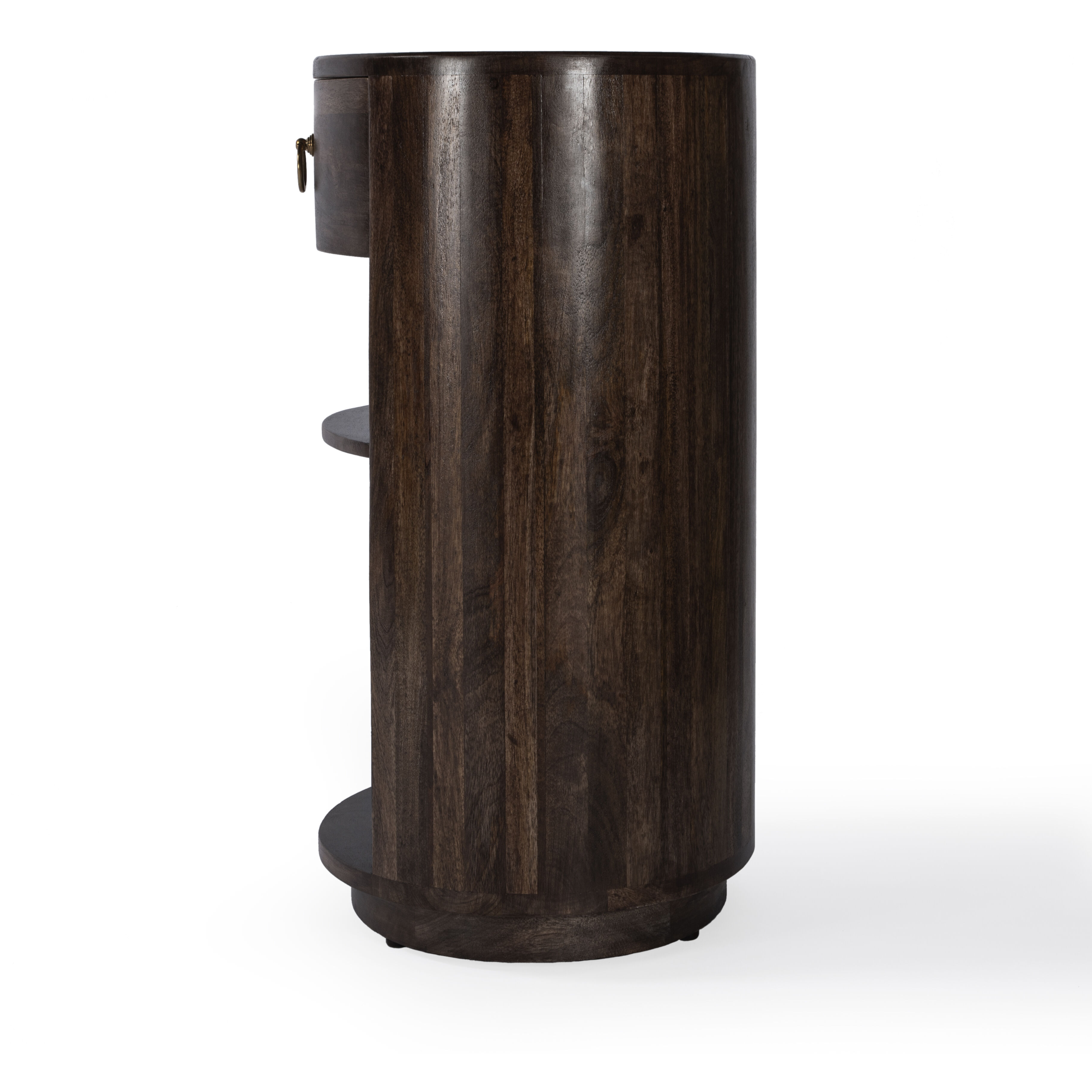 Carnolitta One Drawer End Table in Dark Brown