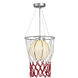 Canada 1 Light 11.8 inch Chrome Childrens Lighting Ceiling Light, Basketball