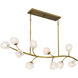 Walker 10 Light 48.5 inch Vintage Brass Island Light Ceiling Light