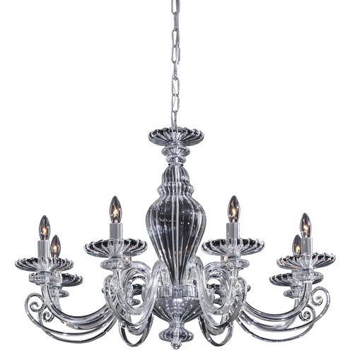 Metropolitan Family Collection 8 Light 28.75 inch Chrome Chandelier Ceiling Light