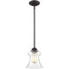 Vintage 1 Light 7.5 inch English Bronze Mini-Pendant Ceiling Light, Essentials