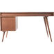 O2 54 X 22 inch Natural Desk in Brown