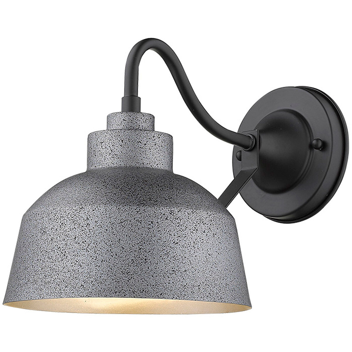 Barnes 1 Light 14 inch Gray Exterior Wall Mount