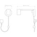 Ascoli 11.26 inch Matte Black Interior Reading Light Wall Light