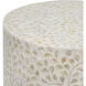 Anita 17.7 inch White Stool