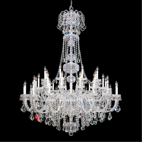Olde World 45 Light Polished Silver Chandelier Ceiling Light in Radiance