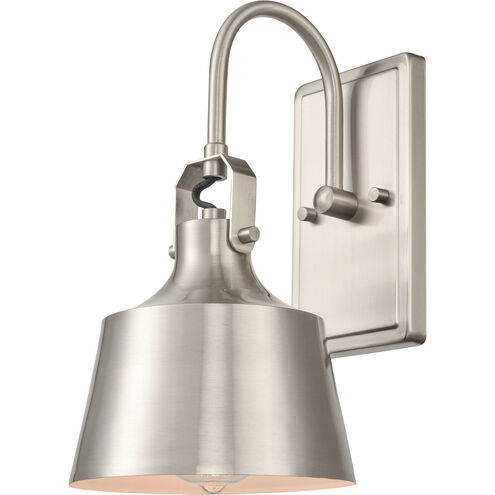 Auralume Provin 1 Light 7 inch Brushed Satin Nickel Sconce Wall Light in Incandescent