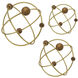 Anita Brown and Gold Decorative Ball