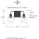 Tanner 2 Light 15 inch Matte Black Vanity Light Wall Light