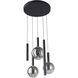 Modella LED 21.25 inch Black Pendant Ceiling Light