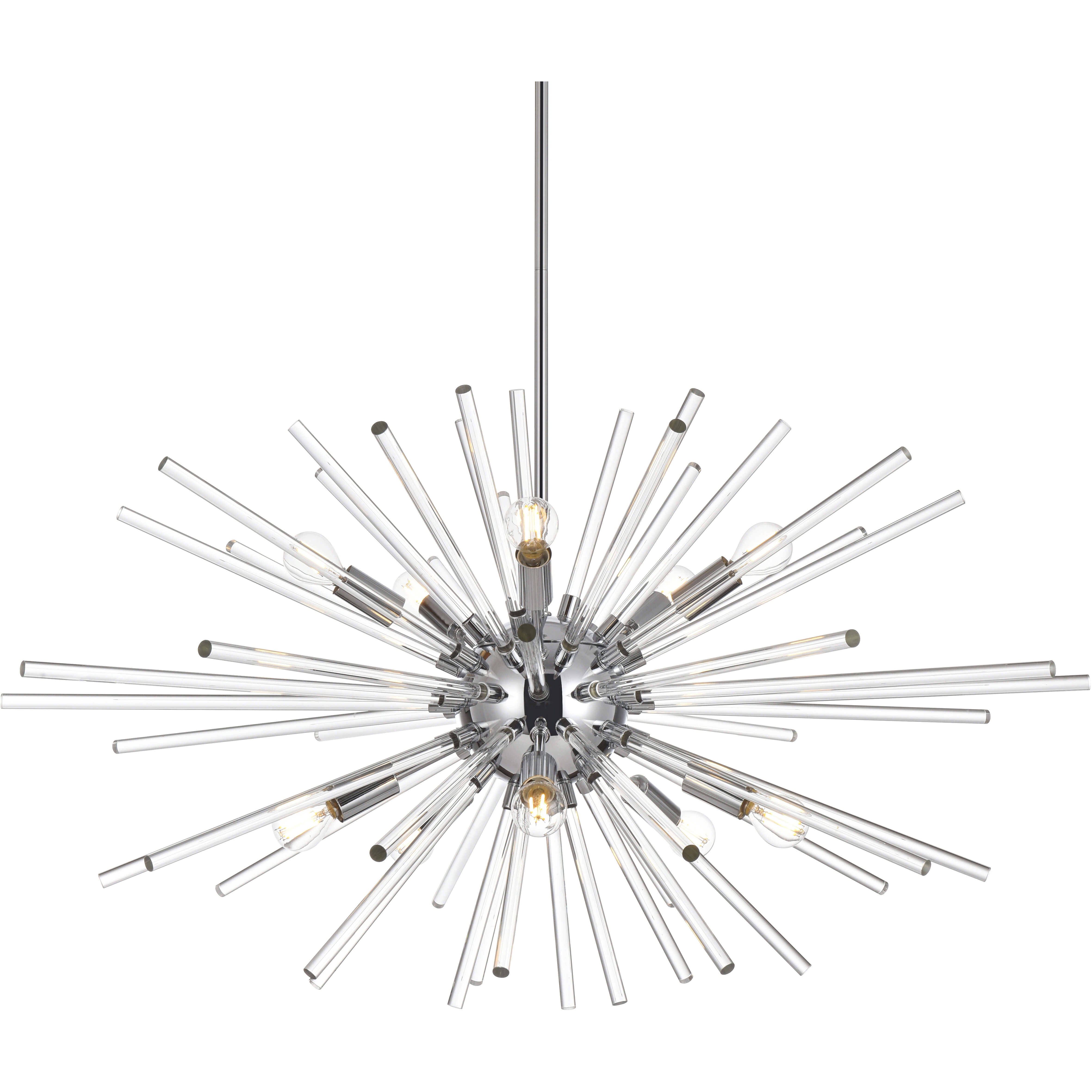 Sienna 10 Light 36 inch Chrome Pendant Ceiling Light