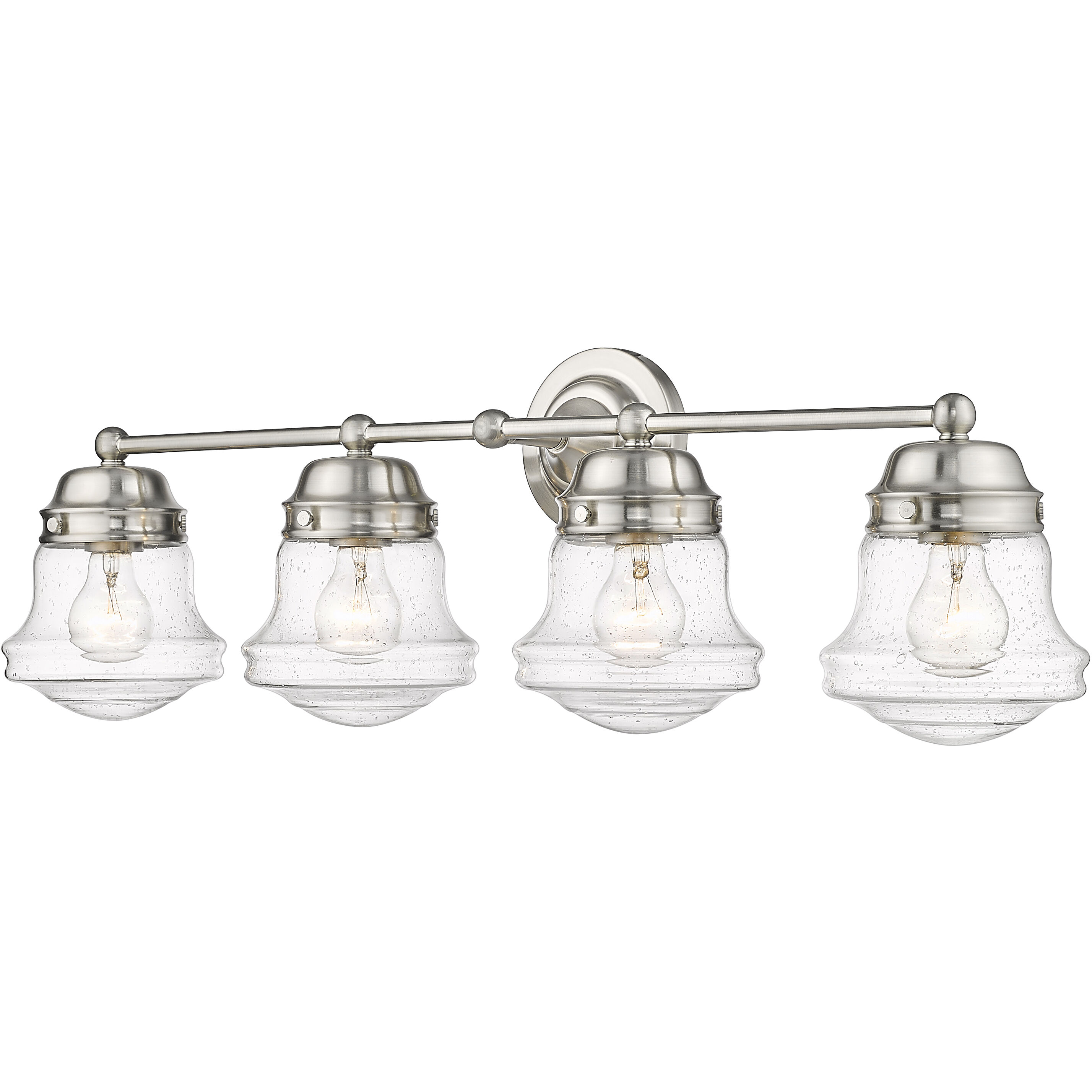 Vaughn 4 Light 31.5 inch Brushed Nickel Vanity Wall Light