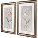 Tulip & Iris Beige and Gray and Green and White Framed Art, Propac