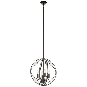 Montavello 4 Light 19 inch Olde Bronze Chandelier 1 Tier Small Ceiling Light, Small