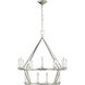 Chapman & Myers Darlana 20 Light 30 inch Polished Nickel Two-Tier Chandelier Ceiling Light, Medium